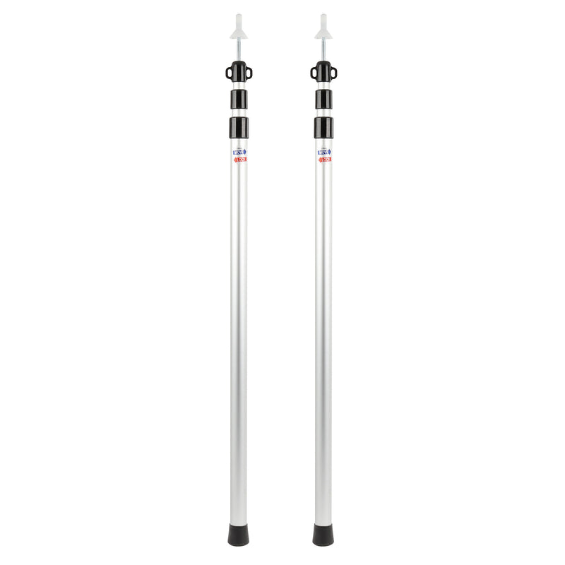 teleskop sonnensegel Alu Teleskop Aufstellstangen | 2er Set | 230 cm