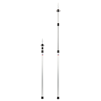 deiwo 3x Alu Zeltstange stufenlos Teleskop 98,5-230cm Aufstellstange Tarpstange