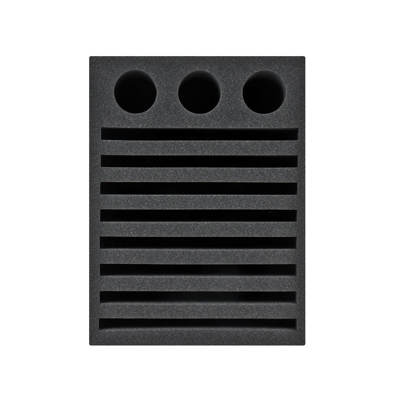 Geschirrhalter 8 Steckplätze Tellerhalter Besteckhalter Schaumstoff schwarz