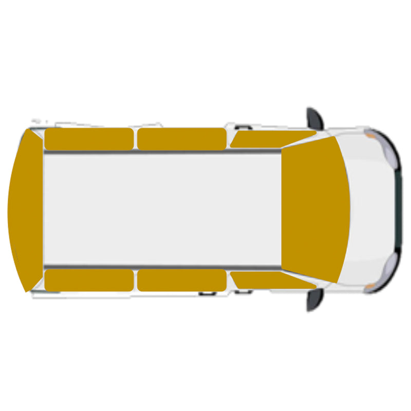 Thermomatte Fahrerhaus passend für Renault Trafic / Opel Vivaro / Fiat Talento ab 2015 L2 (lang) mit Heckklappe 8-tlg.