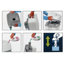 Campingtoilette Porta Potti Qube 365 inkl Befestigung, Toilettenpapier & Chemie