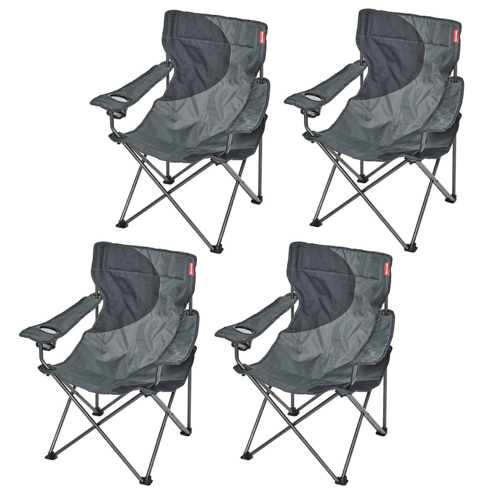falt campingstühle 4x Campingstuhl inkl. Getränkehalter falt
