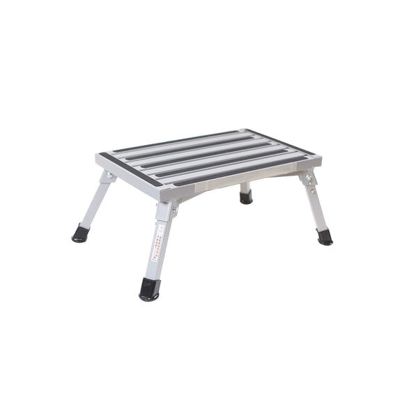 Faltbare Aluminium Trittstufe bis 150kg kleines Packmaß