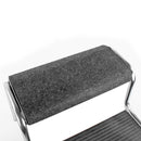 Doppeltrittstufe inkl. passender Fußmatte, Stahl, max. 150kg