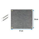 Fußmatte für Trittstufen Fußmatte, 41x36 cm, grau Trittstufenteppisch