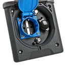 Vorzeltsteckdose Multi - versch. Farben - 2x Sat 12V u. 230V,  IP54