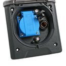 Vorzeltsteckdose Multi - versch. Farben - 2x Sat 12V u. 230V,  IP54