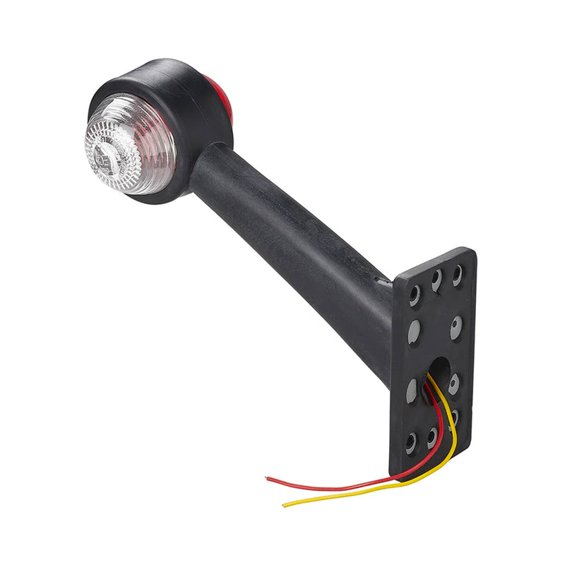 12V Outline Lamp Red/White 160mm Slanted Caravan Trailer