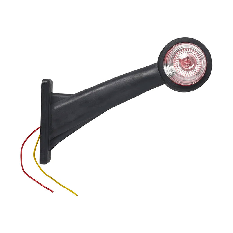 12V Outline Lamp Red/White 160mm Slanted Caravan Trailer