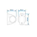 2er Set LED Umrissleuchte rot/weiß/orange 12/24V Begrenzungsleuchte Wohnwagen