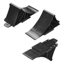 Unterlegkeil schwarz mit Halter Bremskeil bis 1600 Kg Keil für Anhänger, Wohnwagen