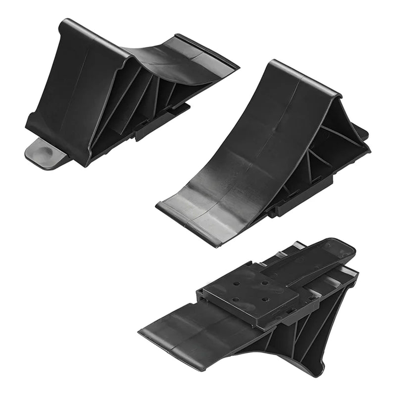 Unterlegkeil schwarz mit Halter Bremskeil bis 1600 Kg Keil für Anhänger, Wohnwagen