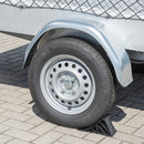 Unterlegkeil schwarz mit Halter Bremskeil bis 1600 Kg Keil für Anhänger, Wohnwagen – Praktische Anhängersicherung!