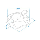 Anhänger Unterlegkeil für Stützrad Rollschutz Ø26 cm Wohnwagen Camping