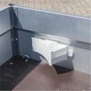 Unterlegkeil weiß mit Halter Bremskeil bis 1600 Kg Keil für Anhänger, Wohnwagen