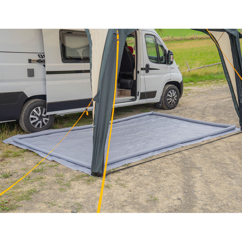 Wamovo aufblasbare Bodenplane grau 400g/qm
