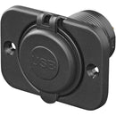 Dual USB-Steckdose Ladegerät USB-C und USB-A 12/24V 3A Autoladegerät