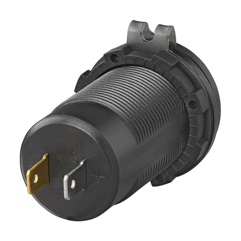 USB-Einbausteckdose 2x Typ A, 1x Typ C + Voltmeter, Auto Steckdose Autoladegerät