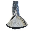 Doppelgardinen | passend für VW T5 | blickdicht | grau/schwarz | langer Radstand