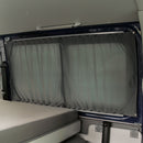 Doppelgardinen | passend für VW T5 | blickdicht | grau/schwarz | langer Radstand