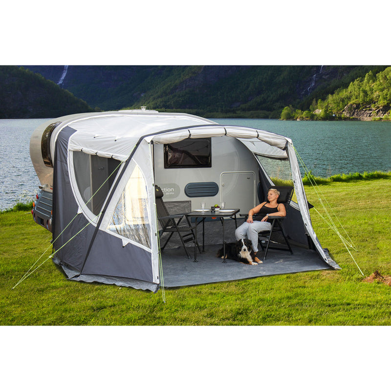 Vorzelt aufblasbar passend für Adria Action 361 - Luftgestänge, Wohnwagen Zelt