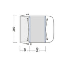 Busvorzelt Newburg 160 AIR - Aufblasbares Vorzelt Drive Away Camping Luftvorzelt