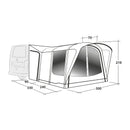 Busvorzelt Newburg 240 AIR - Aufblasbares Vorzelt Drive Away Camping Luftvorzelt