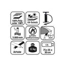 Reisemobilvorzelt One Beam Air High Aufblasbares Vorzelt Luft für Bus, Caravan