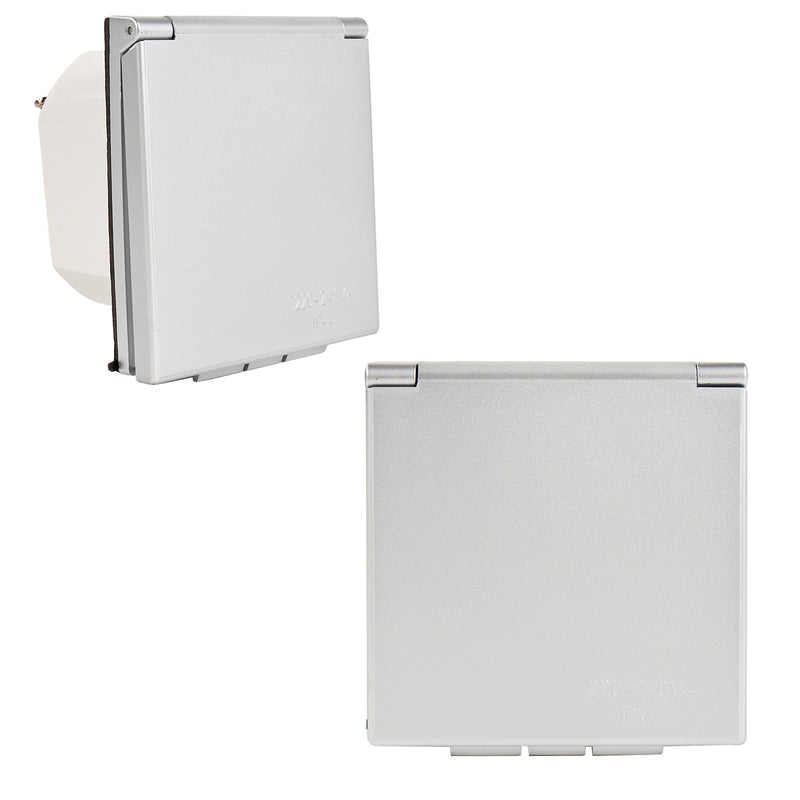 Multi Aussensteckdose | versch. Farben |  240V | 12V | Antenne | Satellit | IP44