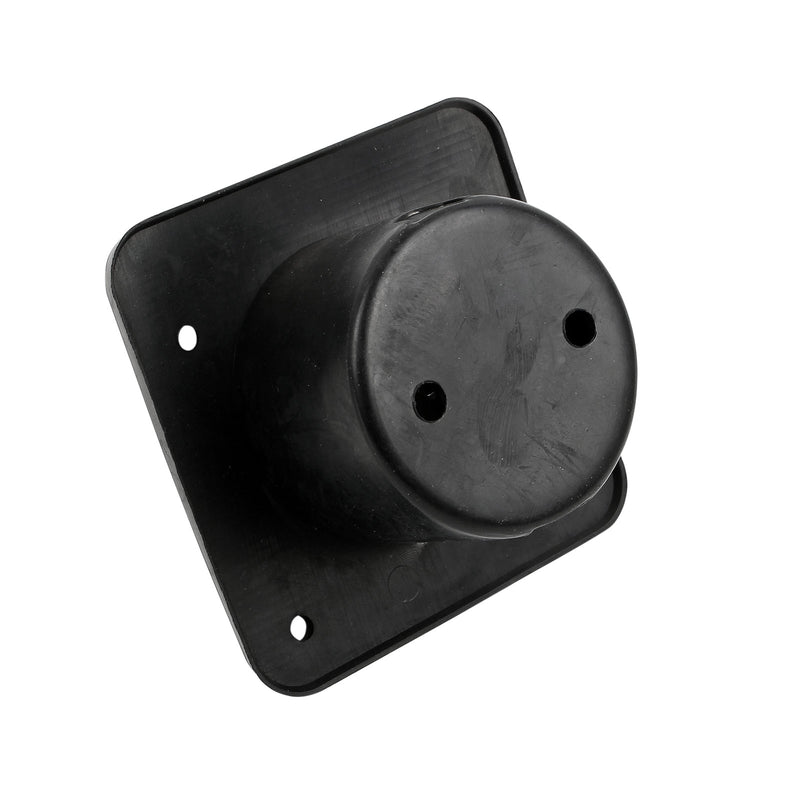 Vorzeltsteckdose 220V weiß 9 x 9 mit Deckel Gummiabdichtung IP44