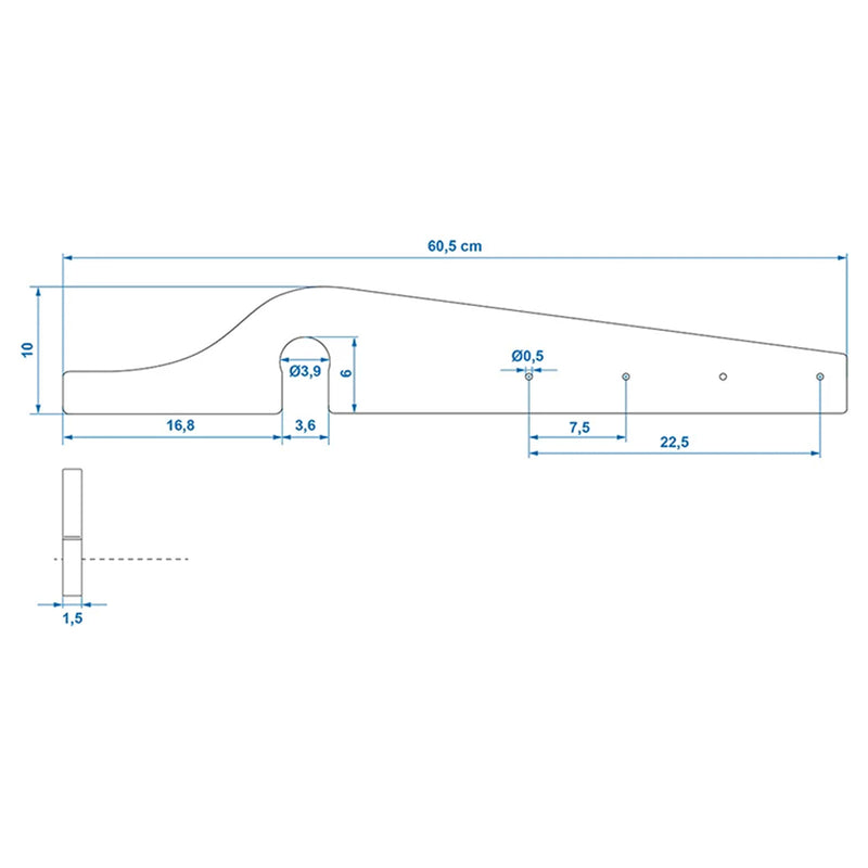 Wäscheleinen Set horizontale Rangiergriffe 3-tlg. Wohnwagen Wäscheleinenhalter