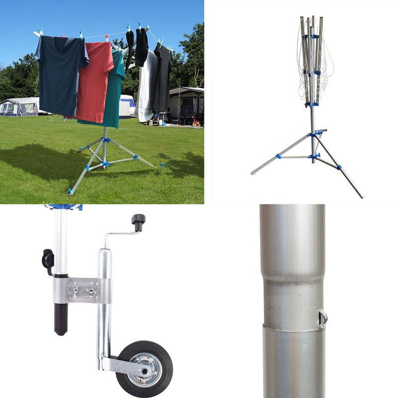 Camping Wäschespinne 15 Meter Leine, Span