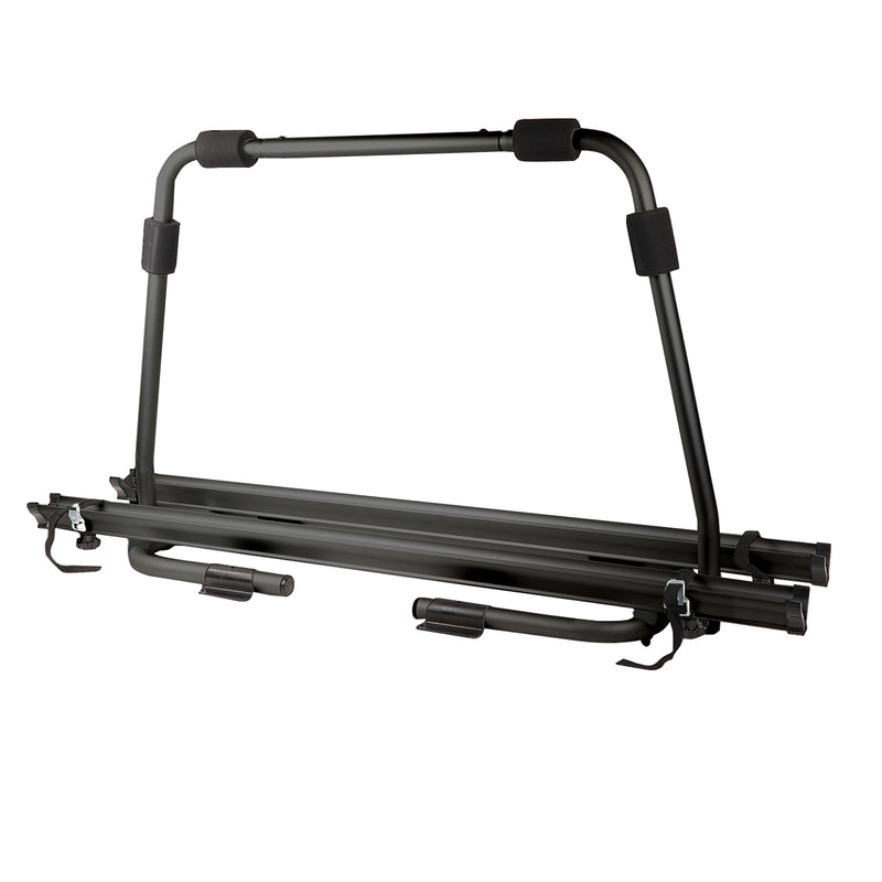 Deichsel Fahrradträger Wohnwagen 2 Fahrräder belastbar bis 40kg klappbar Schwarz