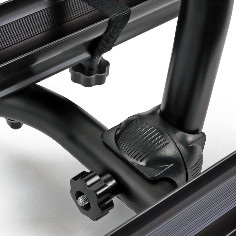 Deichsel Fahrradträger Wohnwagen 2 Fahrräder belastbar bis 40kg klappbar Schwarz