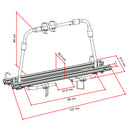 Deichsel Fahrradträger Wohnwagen 2 Fahrräder belastbar bis 40kg klappbar Schwarz