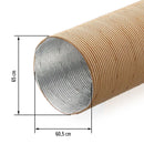 10 Meter Isolierschlauch 65 mm Wamovo® Beige Warmluftverteilerrohr