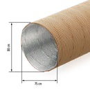 1 Meter Warmluftrohr 80 mm Warmluftschlauch Warmluftverteilerrohr