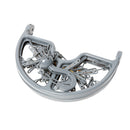 Mini Wäschespinne mit 16 Klammern klappbar grau Kunststoff Trockner, Wäscheleine