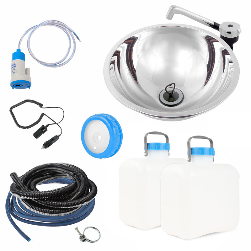 camping waschtisch Waschtisch-Set einbaufertig inkl. aller E