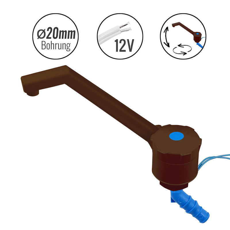 12V Wasserhahn Novo für Kaltwasser 5 Farben zur Auswahl