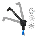 12V Wasserhahn Novo schwarz im Set mit 12 Volt Tauchpumpe