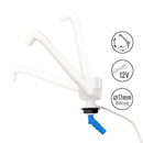 Einbauwaschbecken 900x310x310 mm, Kunststoff, weiß + Wasserhahn + Ablauf