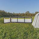 Windschutz Windbarikade aufblasbar | 150D Polyester | 160x140 cm | grau