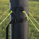 Windschutz Windbarikade aufblasbar | 150D Polyester | 160x140 cm | grau