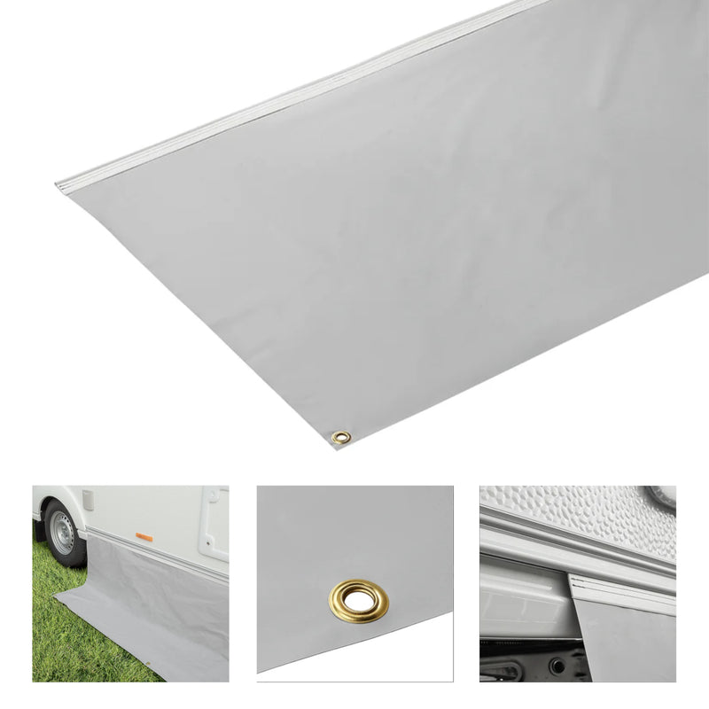 6x Wamovo Windblende Unterbodenschutz Unterboden Bereifungsschutz PVC 50cm Höhe
