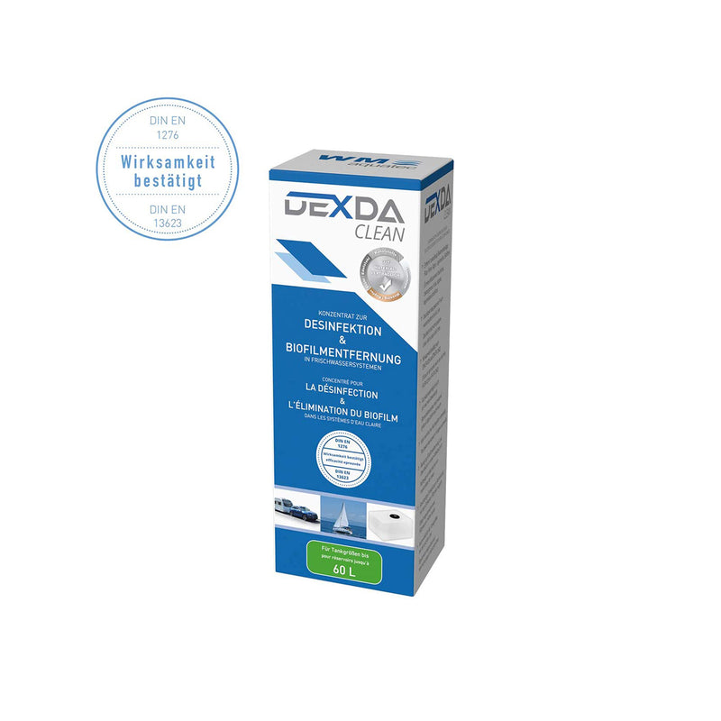 Hygiene Trio Frischwassersystem für 60 l Entkalker Desinfektion Silbernetz