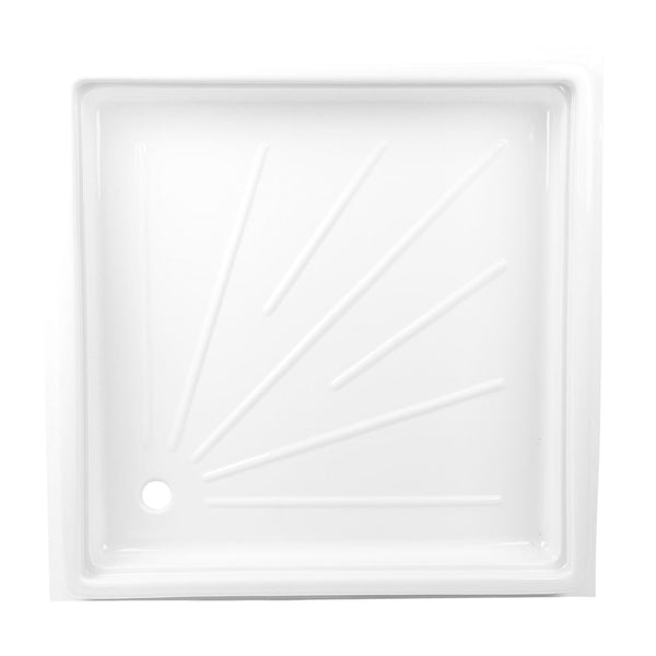 Wohnwagen Duschwanne (BxTXH) 68 x 68x 10 cm + Ablaufgarnitur