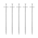 Zeltheringe für harte Böden 20er Set, silber, 23 cm, Stahl – Zeltheringe mit Nagelkopf und Quernagel für extrem harte Böden.