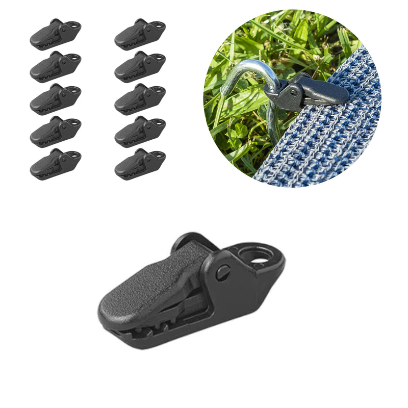 Teppichclips 10er Set für Vorzeltteppich - Outdoor Camping Clips