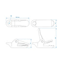 Teppichclips 10er Set für Vorzeltteppich - Outdoor Camping Clips - Planenhalter